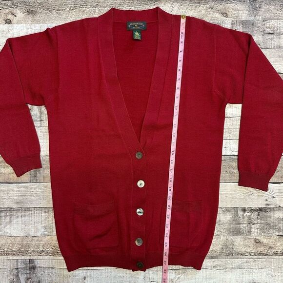 Vintage Charter Club Classic Merino Wool Button Down Holiday Winter Cardigan - Picture 4 of 6